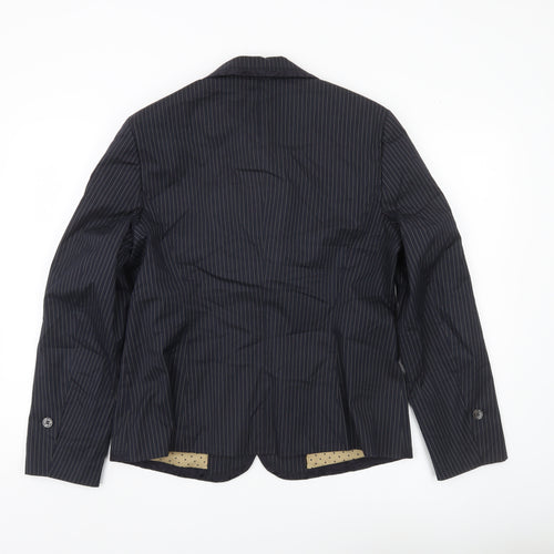 Apriori Women's Blue Pinstripe Blazer Size 16 Regular Fit