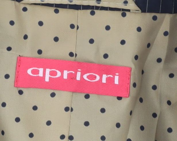 Apriori Women's Blue Pinstripe Blazer Size 16 Regular Fit