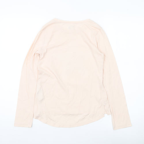 Gap Kids Girls Beige Sequin Star Long Sleeve T-Shirt UK 12 Years XL