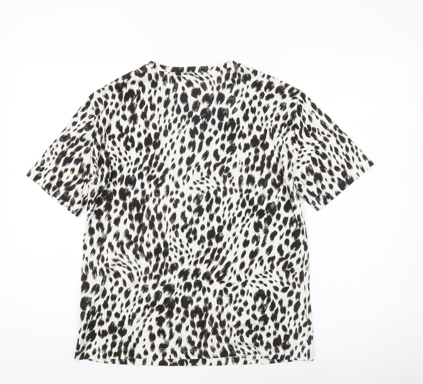 Marks and Spencer Womens Multicoloured Animal Print T-Shirt Size 8