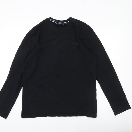 Superdry Men’s Black XL Long Sleeve Cotton Casual Shirt