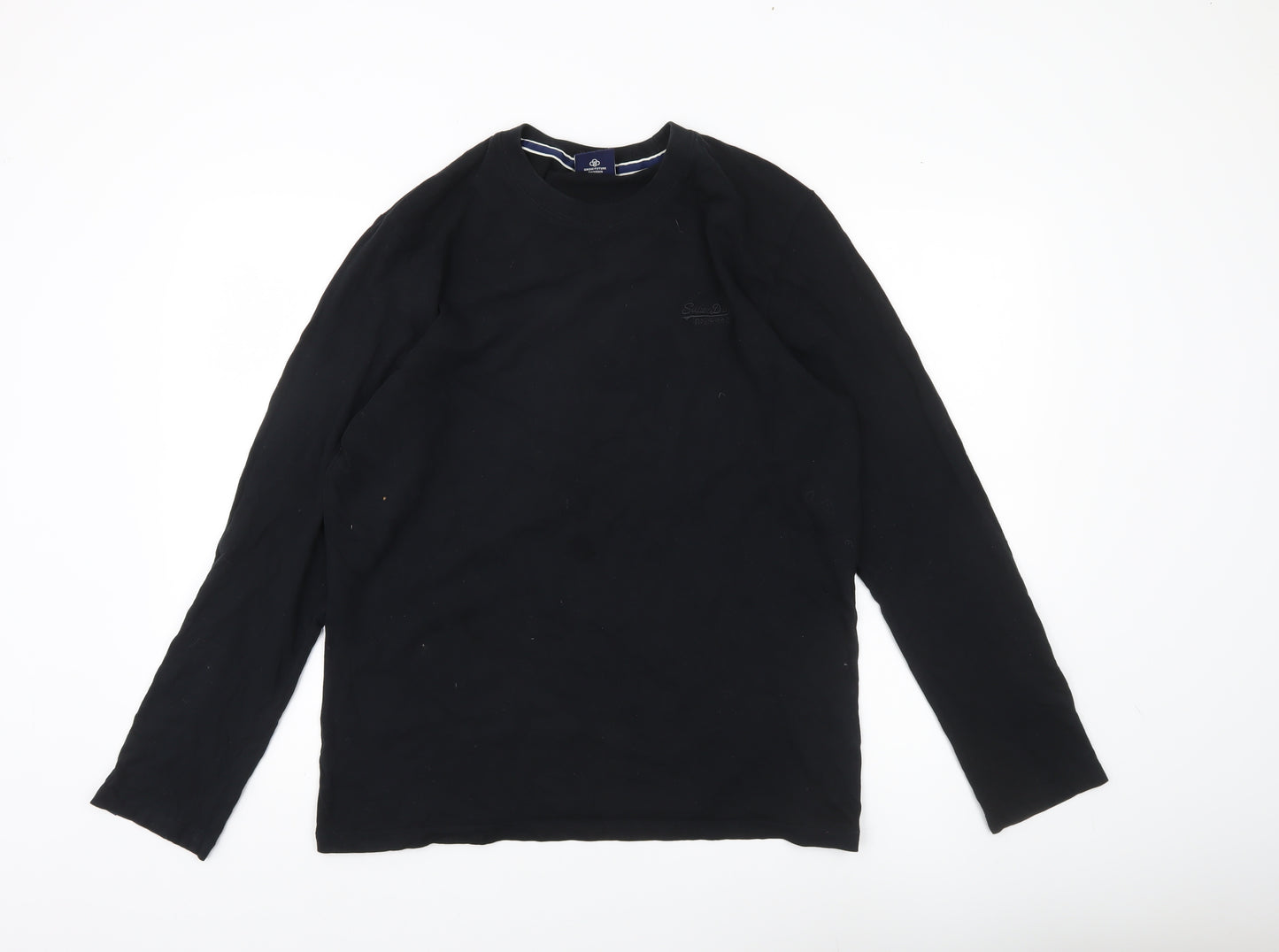 Superdry Men’s Black XL Long Sleeve Cotton Casual Shirt