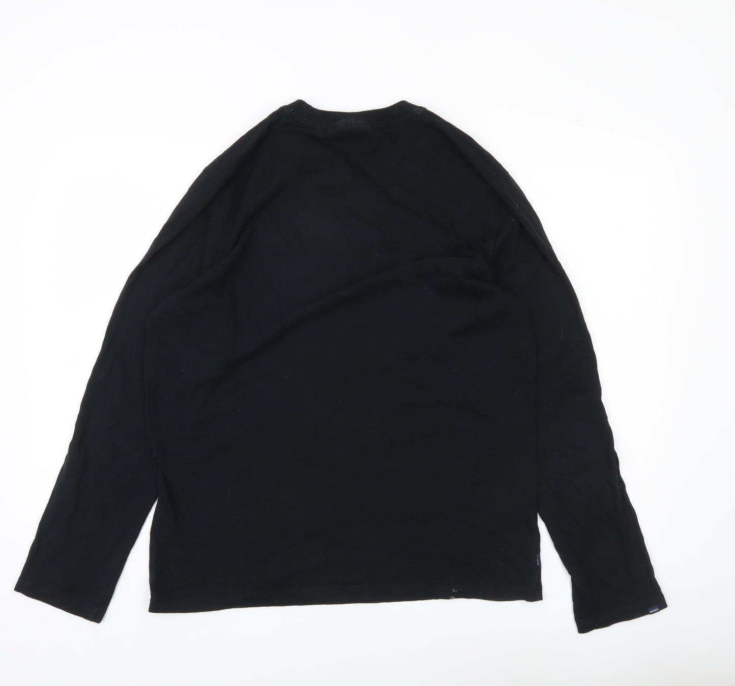 Superdry Men’s Black XL Long Sleeve Cotton Casual Shirt