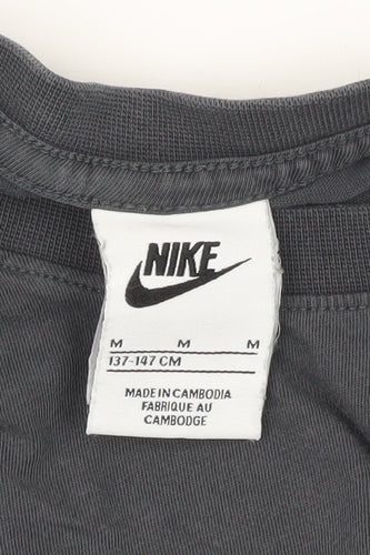 Nike Boys Black AIR Logo Graphic T-Shirt Short Sleeve 12-13 Years