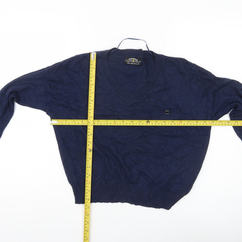 Atmosphere Womens Blue Knit V-Neck Pullover Jumper Size 10
