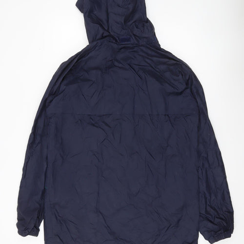 Regatta Mens Blue Small Hooded Rain Coat Jacket Outdoor Waterproof
