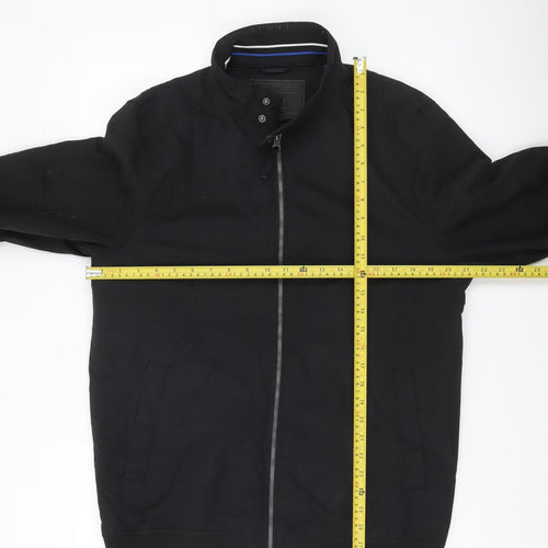 F&F Men's Black M Basic Zip Jacket Cotton Nylon Casual