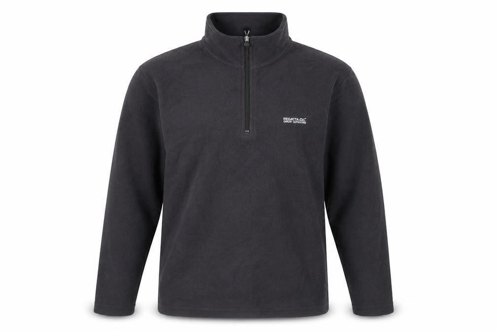 Regatta Mens Grey Fleece Sweatshirt XL 1/2 Zip Outdoor Layer