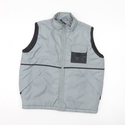 St Bernard Men’s Grey Nylon Bodywarmer Waistcoat Size 34