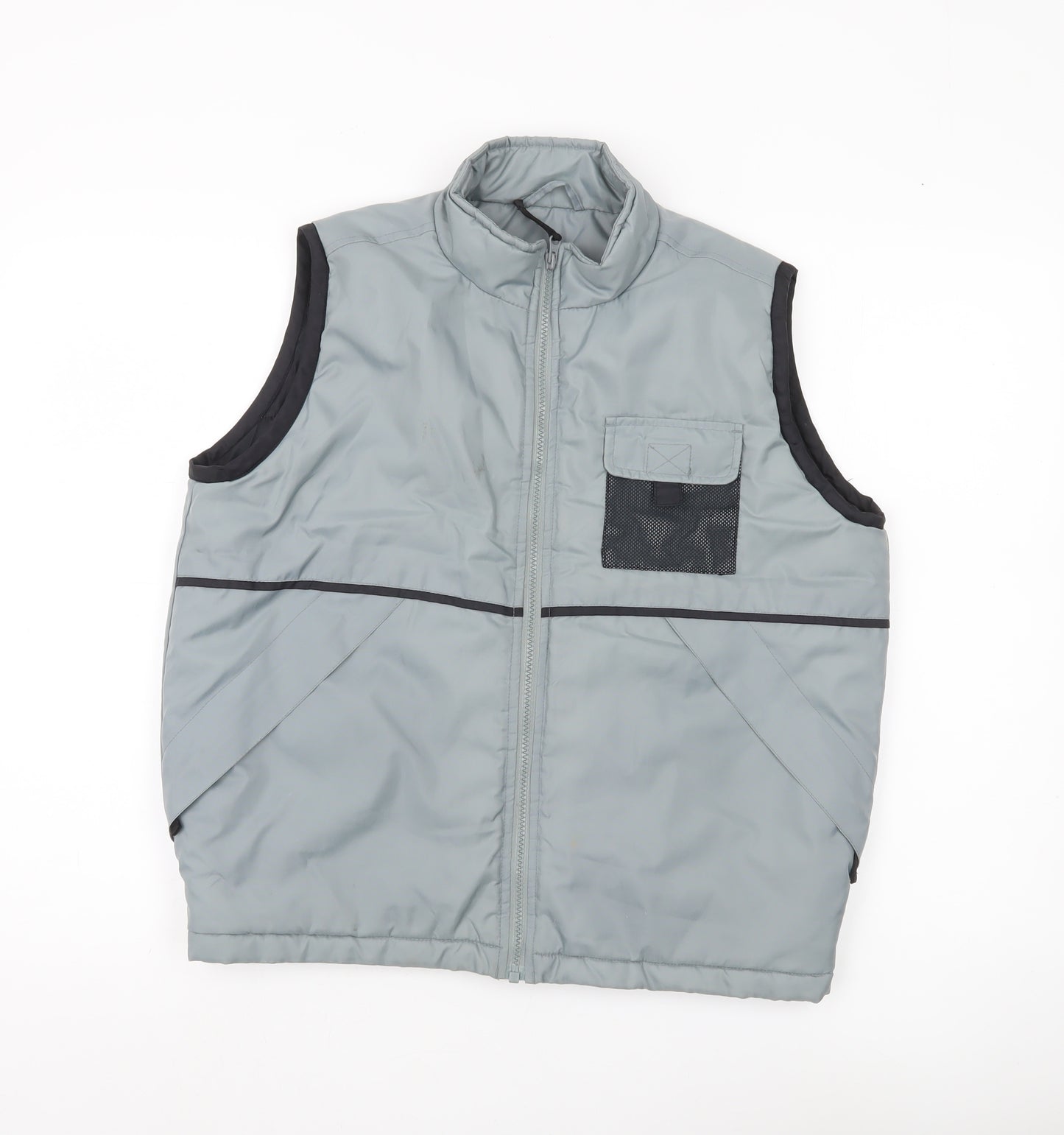 St Bernard Men’s Grey Nylon Bodywarmer Waistcoat Size 34