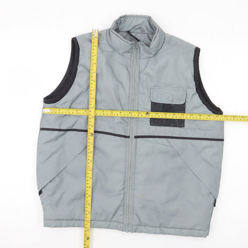 St Bernard Men’s Grey Nylon Bodywarmer Waistcoat Size 34