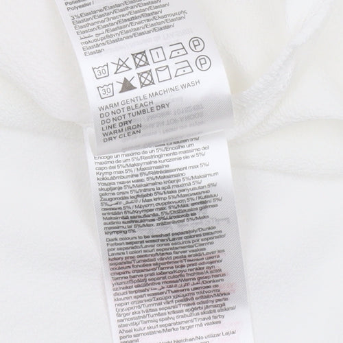 Vero Moda Women’s White Tunic Blouse XL 3/4 Sleeve V-Neck