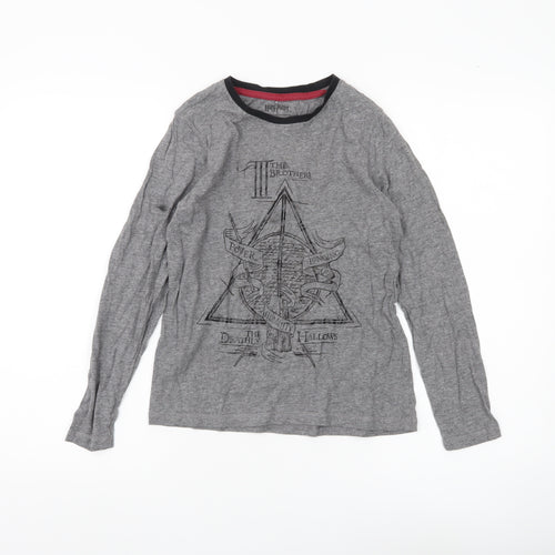 George Boys Harry Potter Grey Long Sleeve T-Shirt 11-12 Years