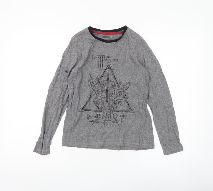 George Boys Harry Potter Grey Long Sleeve T-Shirt 11-12 Years