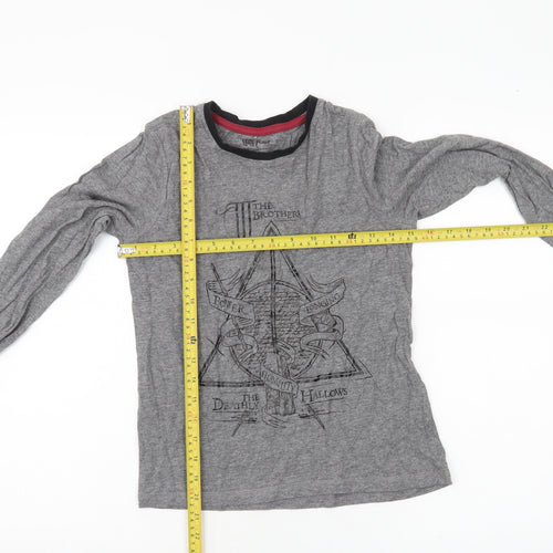 George Boys Harry Potter Grey Long Sleeve T-Shirt 11-12 Years