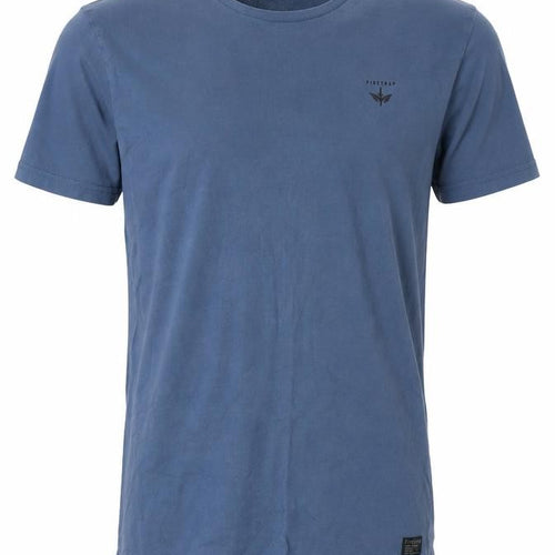Firetrap Men's Blue Small Cotton Crew Neck Short Sleeve T-Shirt