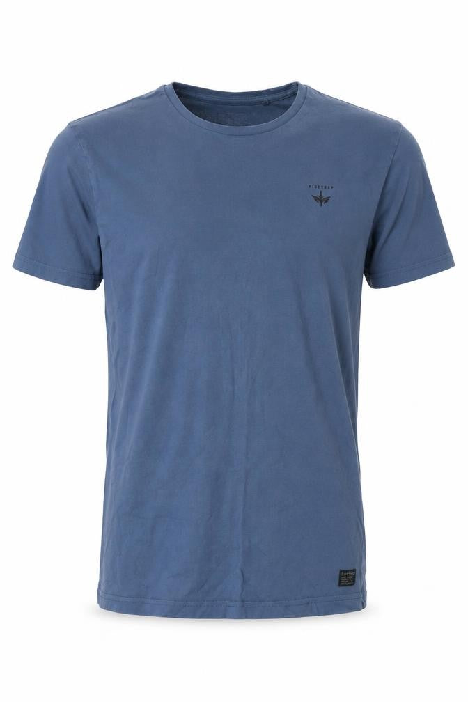 Firetrap Men's Blue Small Cotton Crew Neck Short Sleeve T-Shirt