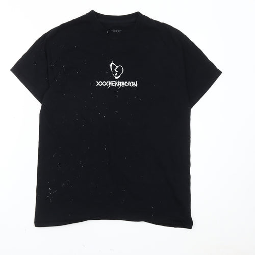 XXX Unisex Adults Black Graphic Music T-Shirt Size M