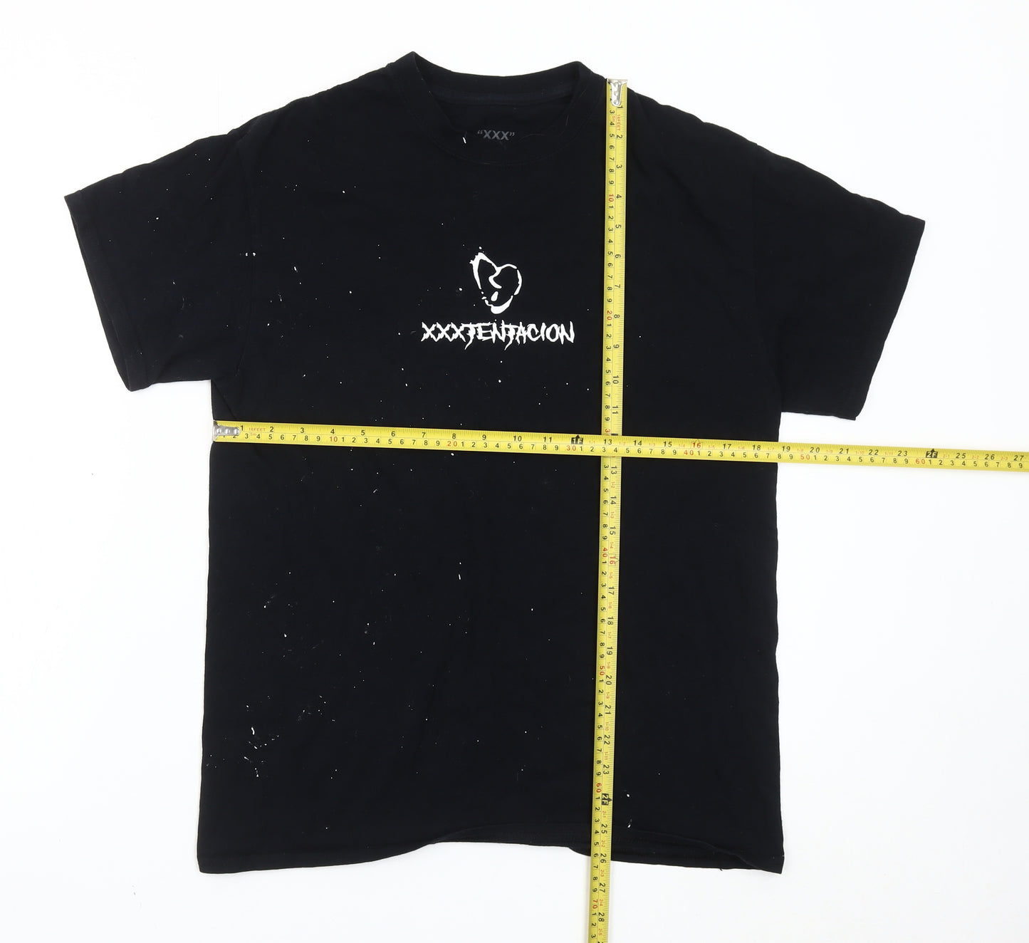 XXX Unisex Adults Black Graphic Music T-Shirt Size M