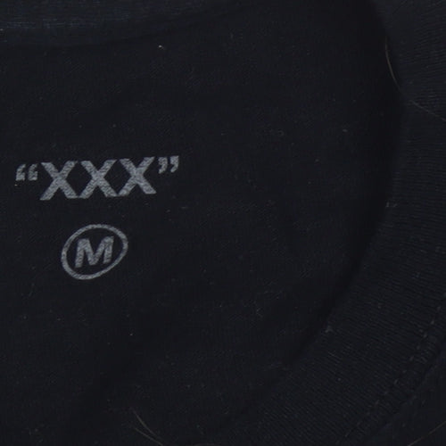 XXX Unisex Adults Black Graphic Music T-Shirt Size M