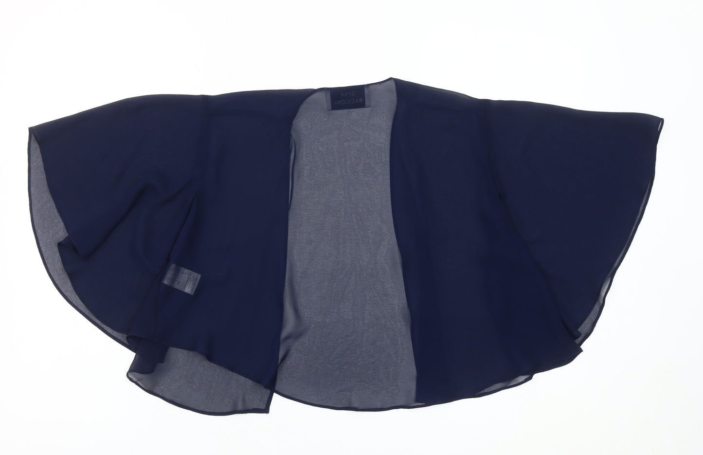 Gina Bacconi Women’s Blue Chiffon Kimono Blouse UK 12