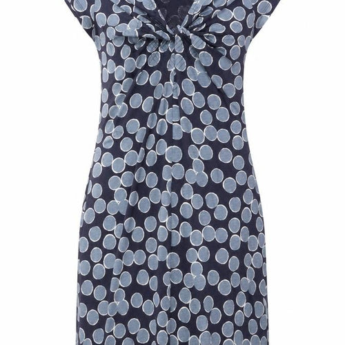 White Stuff Women’s Blue Polka Dot Cotton Shift Dress Size 10 Sleeveless