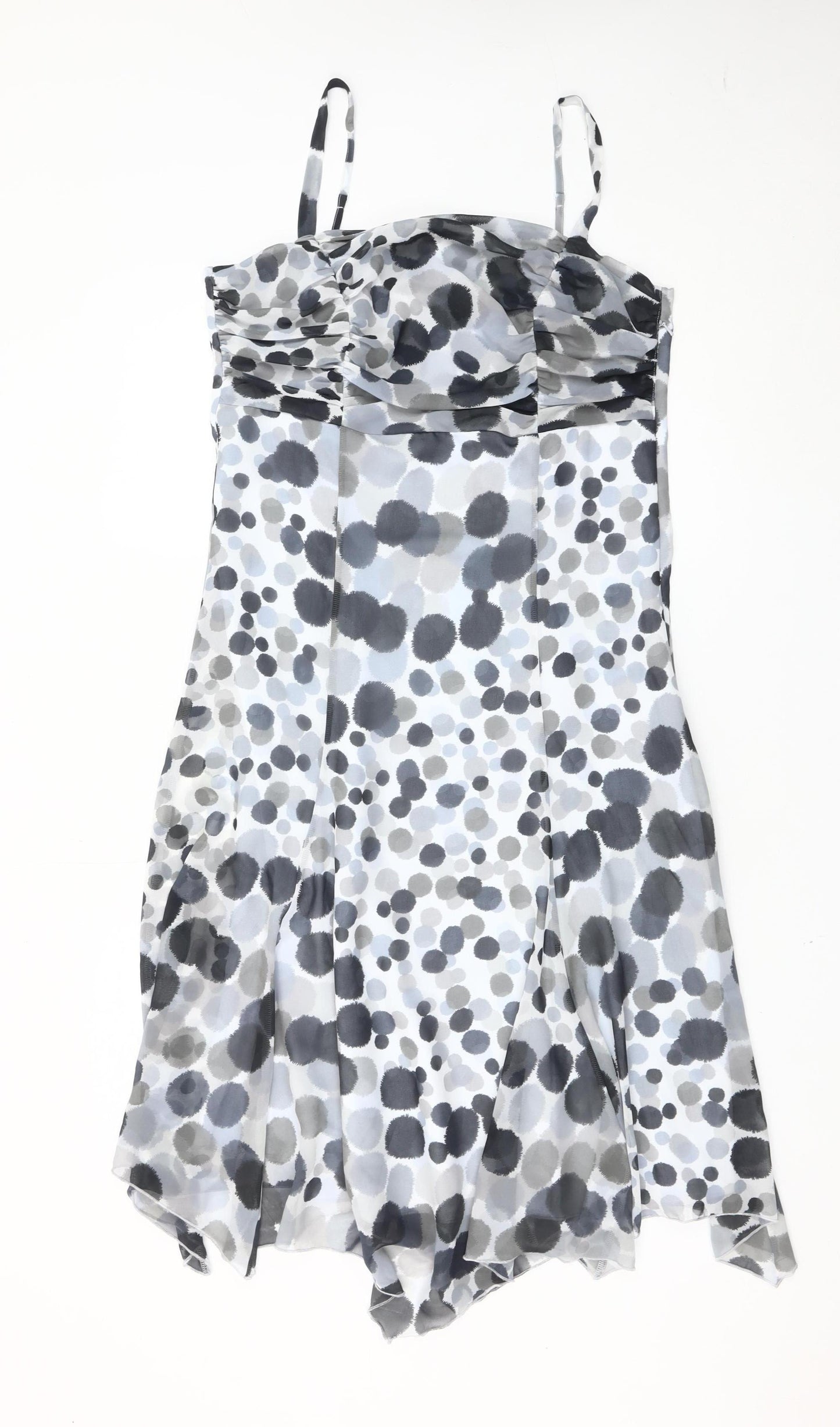 Marks and Spencer Women’s Multicoloured Polka Dot Slip Dress Size 12