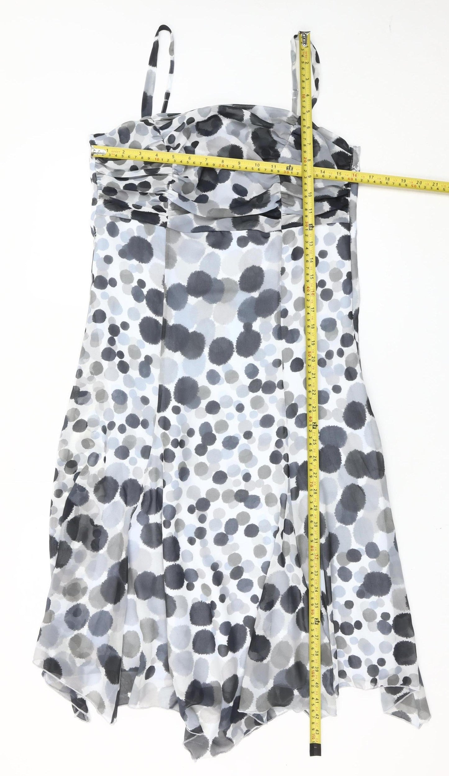 Marks and Spencer Women’s Multicoloured Polka Dot Slip Dress Size 12
