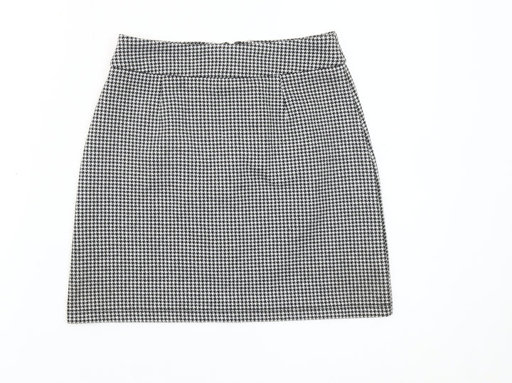 Glassons Women’s Black Houndstooth Pencil Skirt Size 8 Workwear