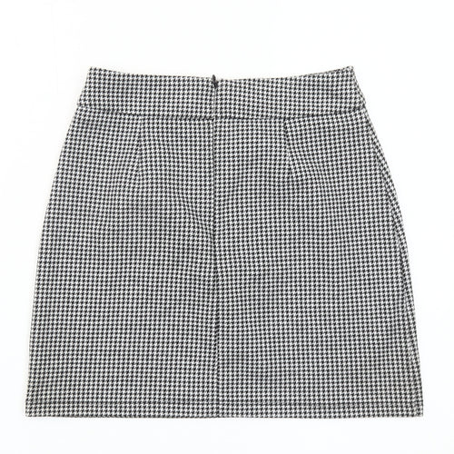 Glassons Women’s Black Houndstooth Pencil Skirt Size 8 Workwear