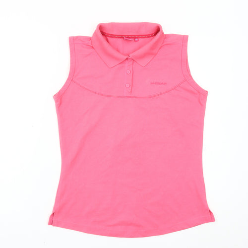 LA Gear Womens Pink Polo Sleeveless Top Size 16 Summer Casual