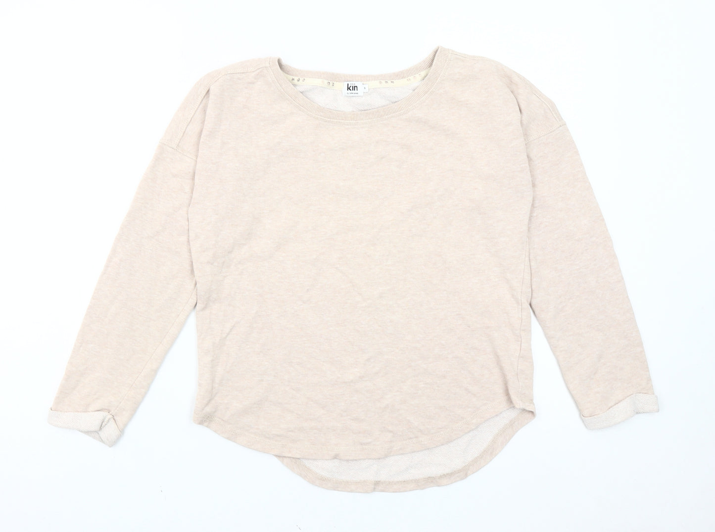 Kin by John Lewis Women’s Beige Crew Neck Pullover Sweatshirt S