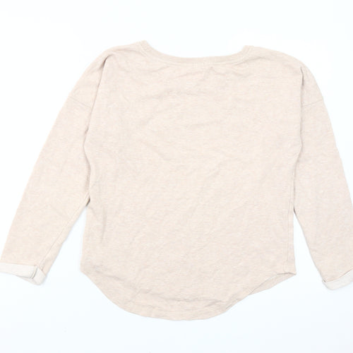 Kin by John Lewis Women’s Beige Crew Neck Pullover Sweatshirt S