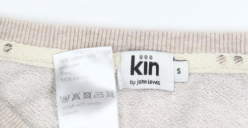Kin by John Lewis Women’s Beige Crew Neck Pullover Sweatshirt S