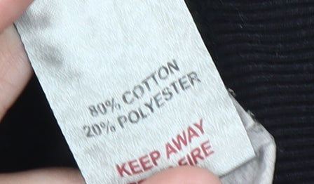 Rising Womens Black Cropped Pullover Sweatshirt S