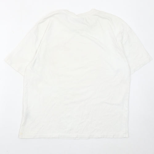 Smiley World Women’s White Graphic T-Shirt Size S Short Sleeve