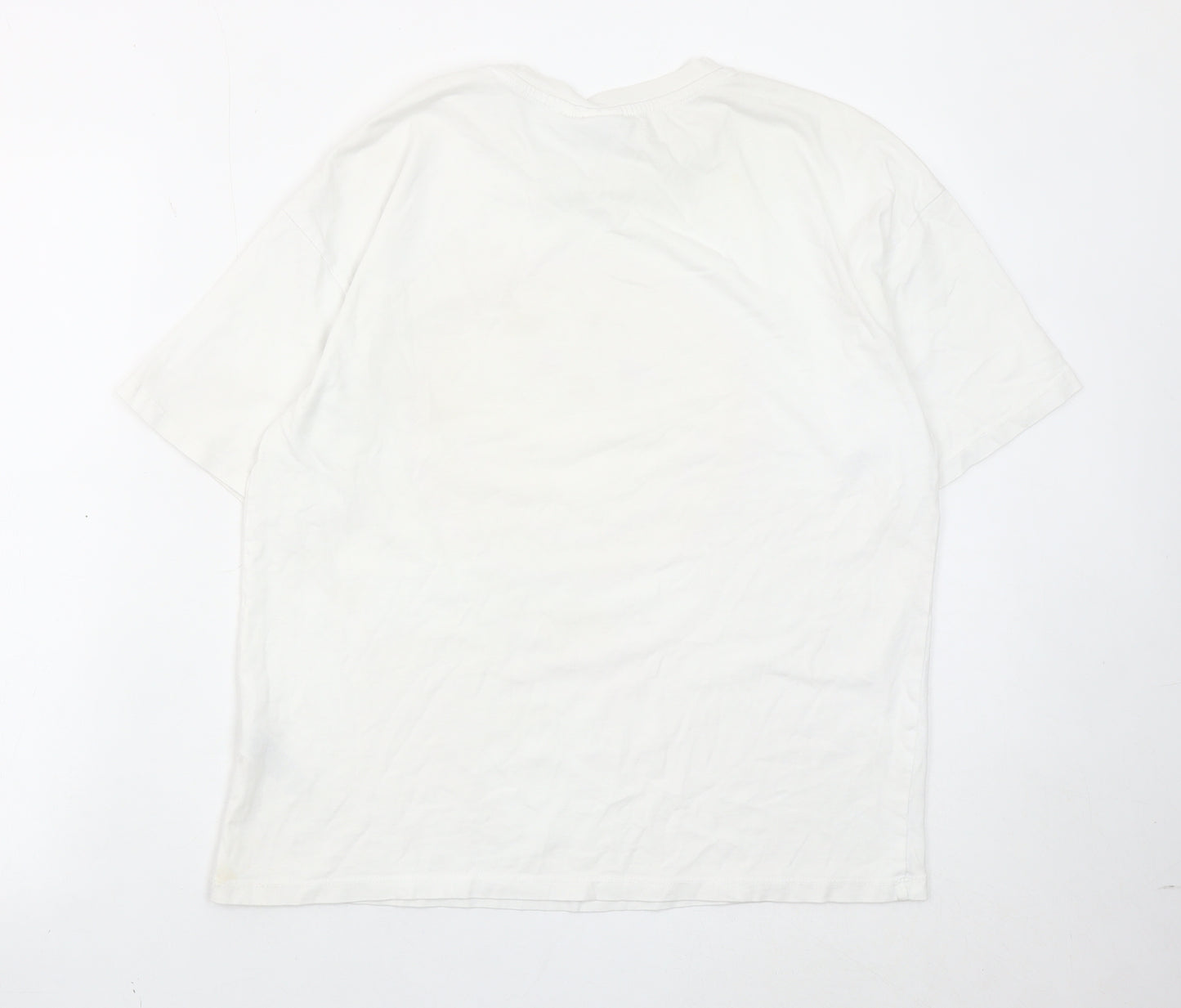Smiley World Women’s White Graphic T-Shirt Size S Short Sleeve