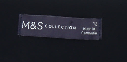 Marks and Spencer Women’s Black Sheath Knee Length Dress Size 12