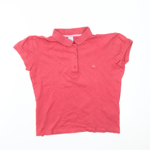 Champion Womens Red XL Polo Shirt Short Sleeve Cotton Casual