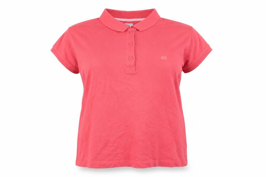 Champion Womens Red XL Polo Shirt Short Sleeve Cotton Casual