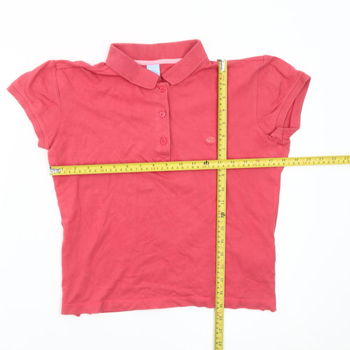 Champion Womens Red XL Polo Shirt Short Sleeve Cotton Casual