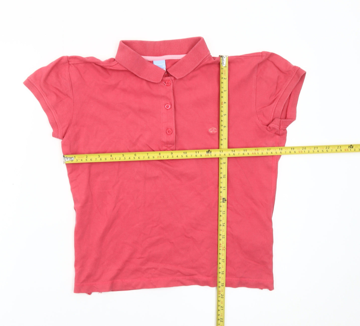 Champion Womens Red XL Polo Shirt Short Sleeve Cotton Casual
