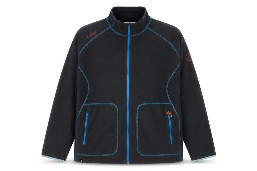 Front view of Stormberg Men’s Black Full Zip Sweatshirt Jacket XL Lightweight Outdoor