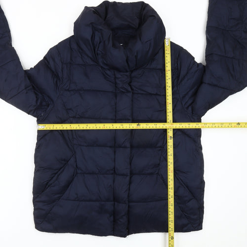 Rageman Milano Women’s Blue Puffer Jacket Size M Nylon Winter Coat