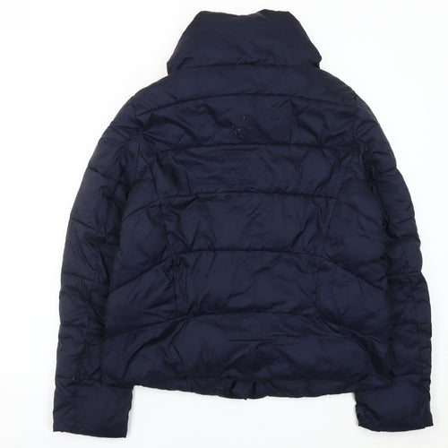 Rageman Milano Women’s Blue Puffer Jacket Size M Nylon Winter Coat