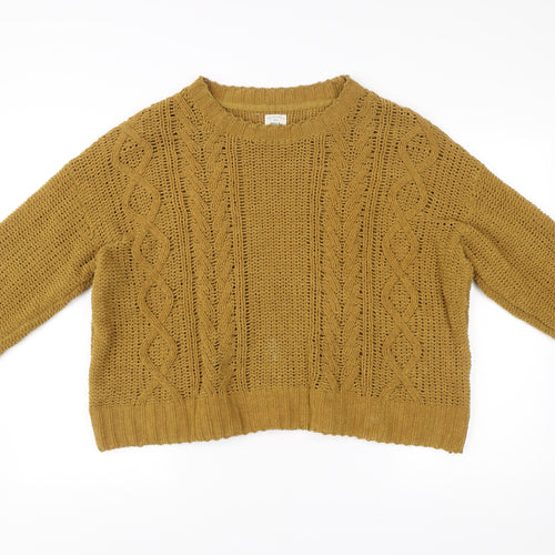 Billabong Womens Brown Cotton Knit Pullover Jumper Size M