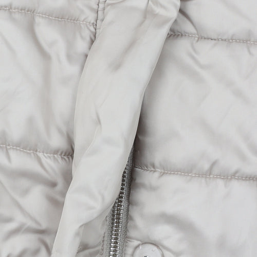 Hobbs Womens Beige Size 12 Puffer Jacket Coat Quilted Winter