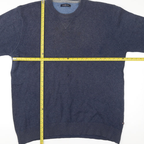 Casa Moda Men’s Blue 3XL Crew Neck Pullover Jumper