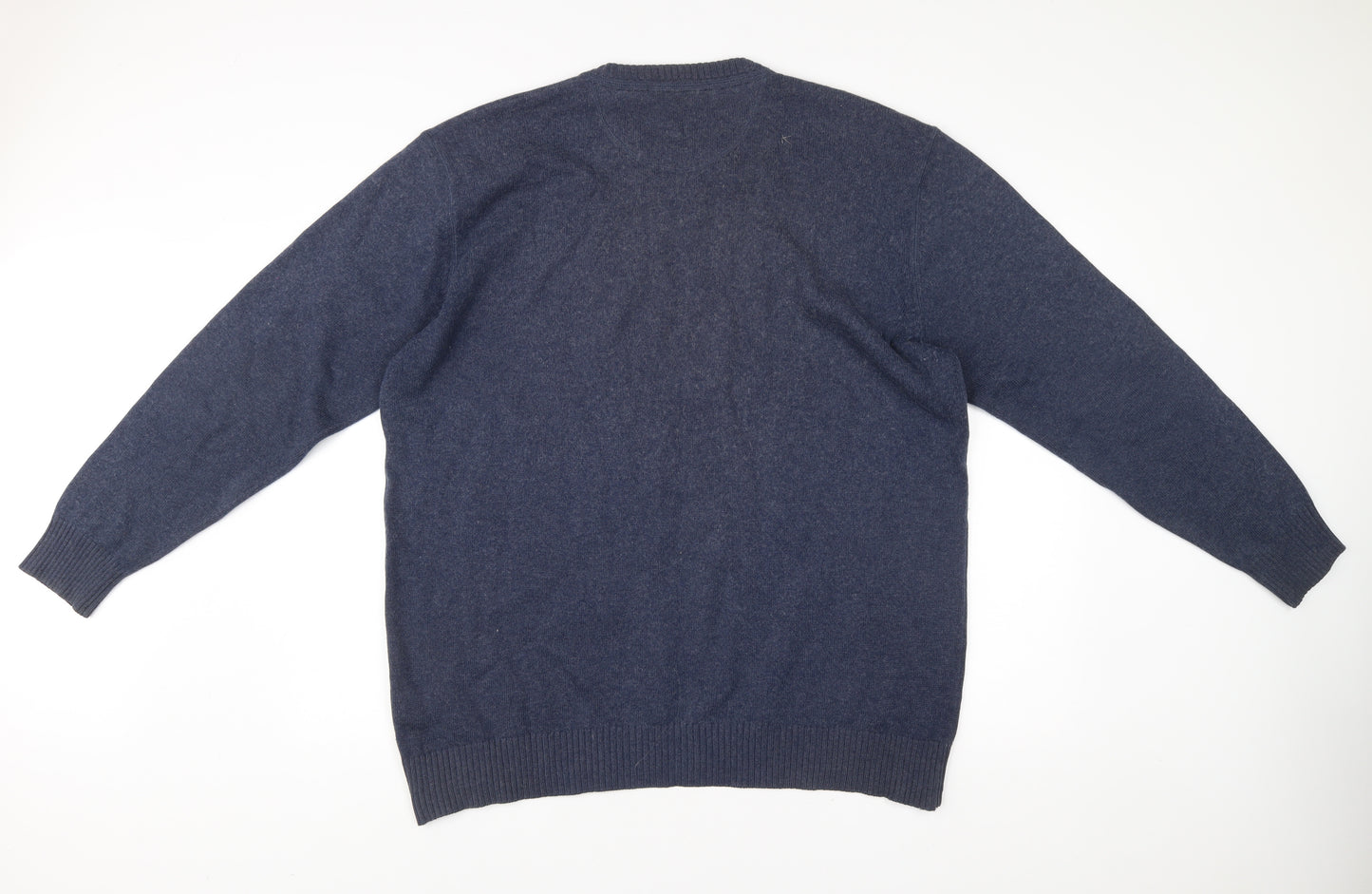 Casa Moda Men’s Blue 3XL Crew Neck Pullover Jumper