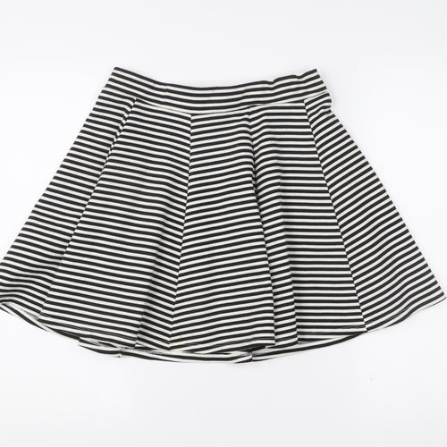 Esmara Women’s Black White Stripe A-Line Skirt Size 12